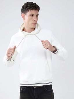 Monte Carlo - Men Hooded Neck Full Sleeve White Hoodie