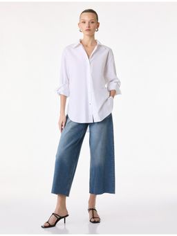 Koton - Womens Navy Blue Culotte Jeans