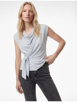 Koton - Womens Silver Gleamy Lurex Top