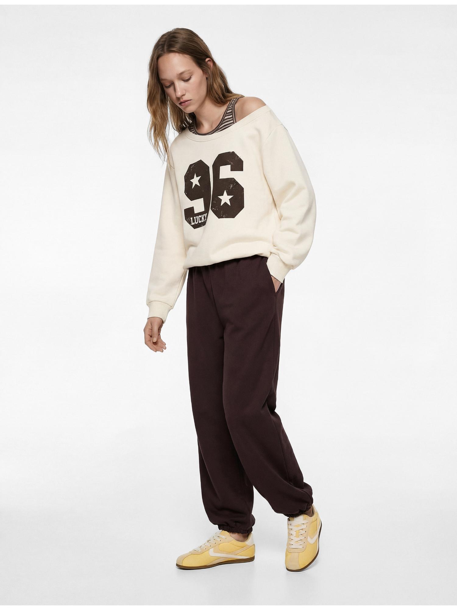 koton Womens Beige Halter Neck Sweatshirt-picture-2