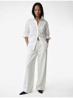 Koton - Womens White Long Sleeve Shirt