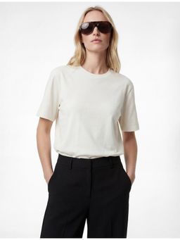 Koton - Womens White Oversized Basic T-Shirt