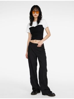 Koton - Womens Black Short Sleeve T-Shirt