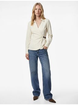 Koton - Womens White Stripes Top