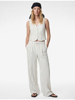 Koton - Womens White Wide Leg Pant