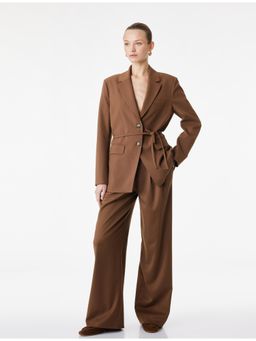 Koton - Womens Brown Wide Leg Pant
