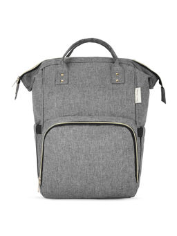 Haus & Kinder - Grey Chic Diaper Bag for New Parents (Capacity - 20L)