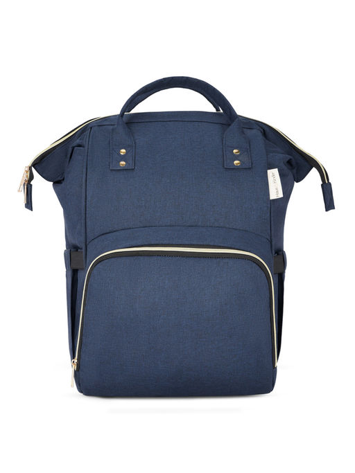 Haus & Kinder Navy Blue Chic Diaper Bag for New Parents (Capacity - 20L)