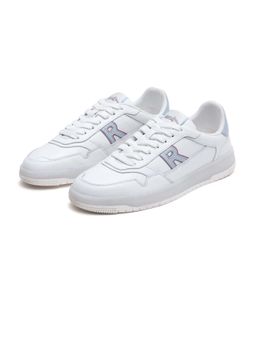 Rare Rabbit - Leor White Plain Sneakers