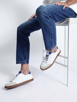 Rare Rabbit - Rocco Blue and White Sneakers