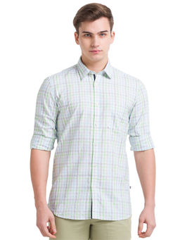 Parx - Light Green Casual Shirt
