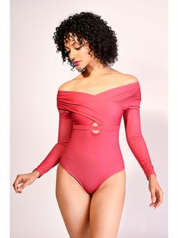 Trove Label - Pink Aurelia Cross Front One Piece