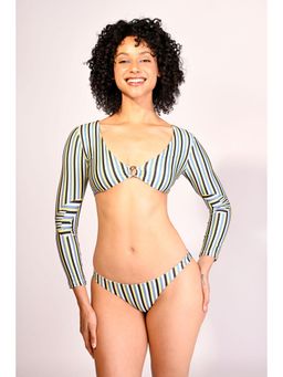 Trove Label - Multi-Color Stripes Eclipse Luxe Bikini Set
