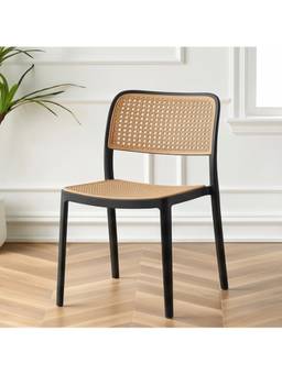 The Artment - Retro Black Chair Armless Mid-Century Modern Chair