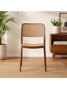 The Artment - Retro Brown Chair Armless Mid-Century Modern Chair