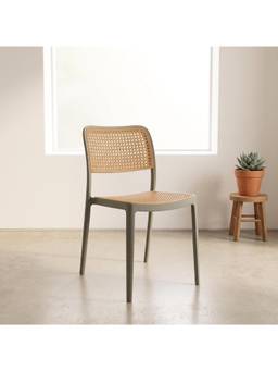 The Artment - Retro Grey Chair Armless Mid-Century Modern Chair