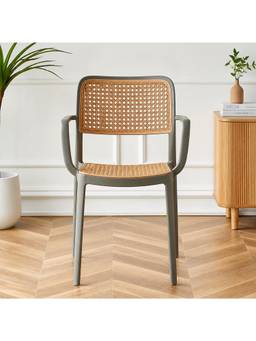 The Artment - Retro Grey Chair Witharm Mid-Century Modern Chair