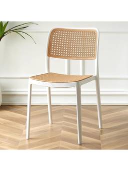 The Artment - Retro White Chair Armless Mid-Century Modern Chair