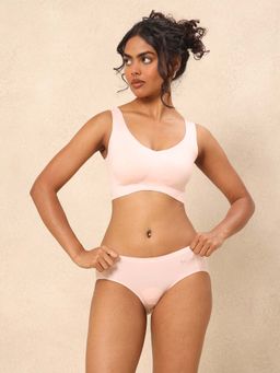 Krvvy - Women Seamless Low Rise Hipster Brief with Ventilation Holes