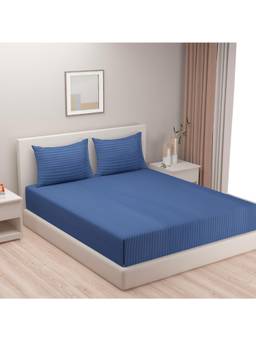 Swayam - Floral Multi-Color Double Bedsheet with 2 Pillow Cover