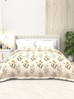 the White Moss - Soft Touch Bed Ac Comforter Yellow