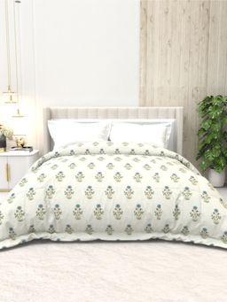 the White Moss - Soft Touch Bed Winter Comforter Green