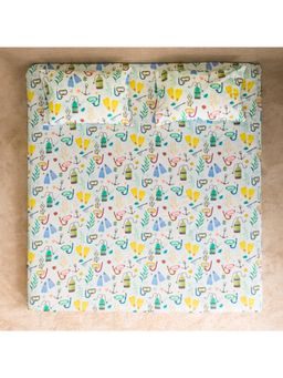 ZOOKEEPER - Sailor Goes To Sea Bed sheet with 2 Pillow Cover and Shams Double