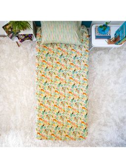 ZOOKEEPER - Forest Echoes Bedsheet with 1 Pillow Cover and Shams - Single