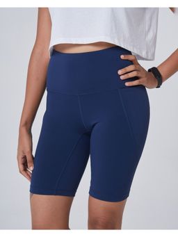 Blissclub - Women Navy Blue The Ultimate Cycling Shorts with 2 Pockets