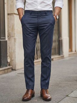 Louis Philippe - Navy Blue Trouser