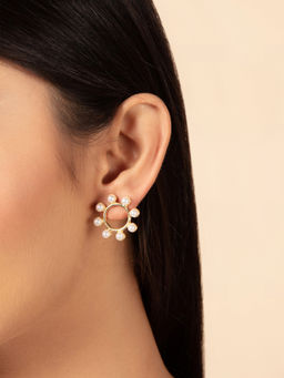Twenty Dresses by Nykaa Fashion - The Sun Of Pearls Earrings