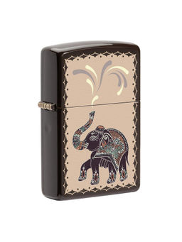 Zippo - Indian Elephant Design Windproof Pocket Lighter