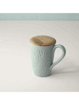 Ellementry - Upper Crust Mug With Wooden Lid