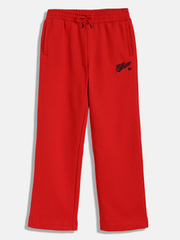 Tommy Hilfiger - Girls Red Solid Trackpant