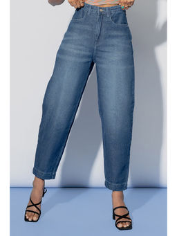 FREAKINS - Dark Blue Baggy Jeans