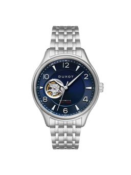 Duxot - Patrios Automatic Open Heart Blue Round Dial Mens Watch - Dx-2023-55