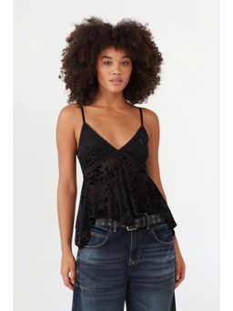 BDG by Urban Outfitters - Celia Devoree Babydoll Top - Black