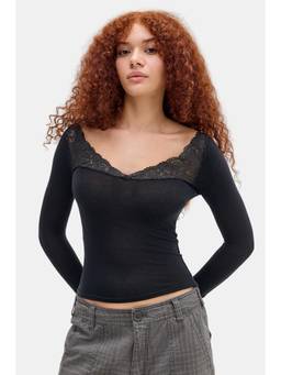 BDG by Urban Outfitters - Lydia Ls Top - Black