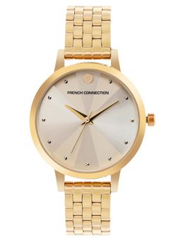 French Connection - Analog Gold Dial Womens Watch-FCN00017C