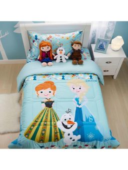 Athom Living - Frozen Sisters with Iceman Kids Comforter (Queen)
