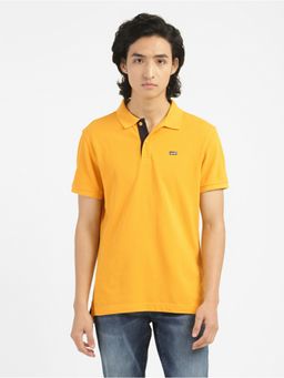 Levi's - Men Yellow Solid Polo T-Shirt