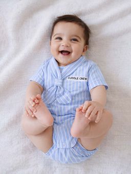 Somersault - Girls Blue Stripes Bodysuit