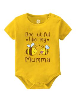 Baby Buzz - Boys Yellow Printed Onesies