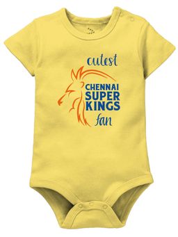 Zeezeezoo - Boys Yellow Printed Onesies
