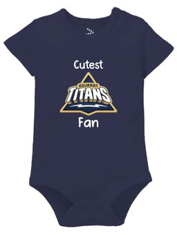Zeezeezoo - Boys Navy Blue Printed Onesies