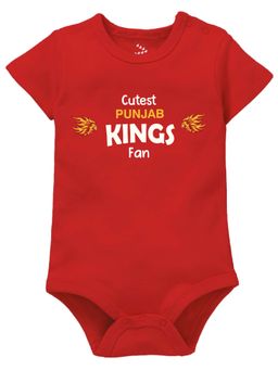 Zeezeezoo - Boys Red Printed Onesies