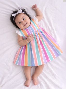 Somersault - Girls Multi-Color Stripes Dress