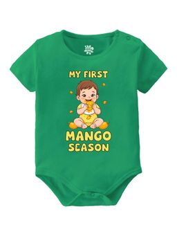 Baby Buzz - Boys Green Printed Onesies