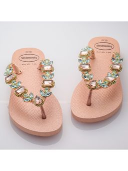 AREIA - Pink Topaz & Tourmaline Flipflop