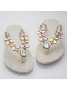 AREIA - White Pearl Clear Flipflop